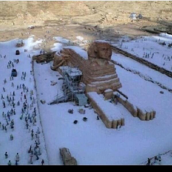 Snow in Egypt