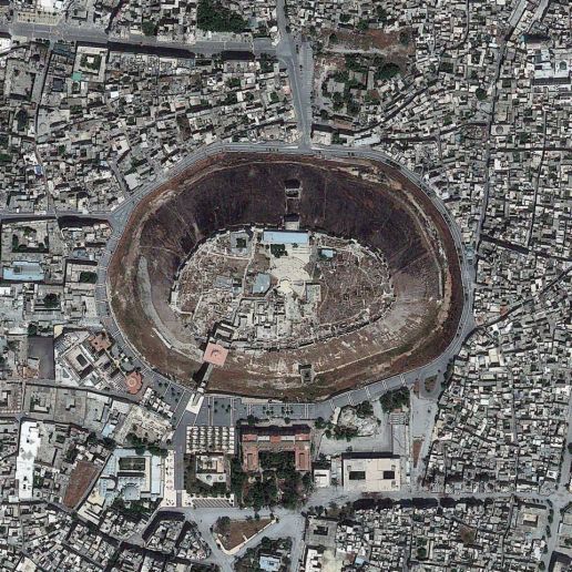 The Aleppo Citadel in Syria - DigitalGlobe
